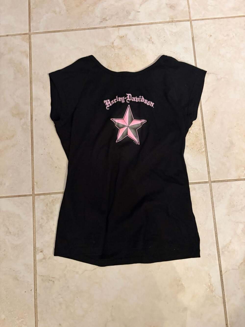 Harley-Davidson Rockville Maryland Women's Graphic T-Shirt with Pink Star